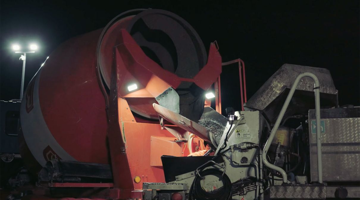 Early morning on-site concrete for one of our exciting new Builtsmart facilities.