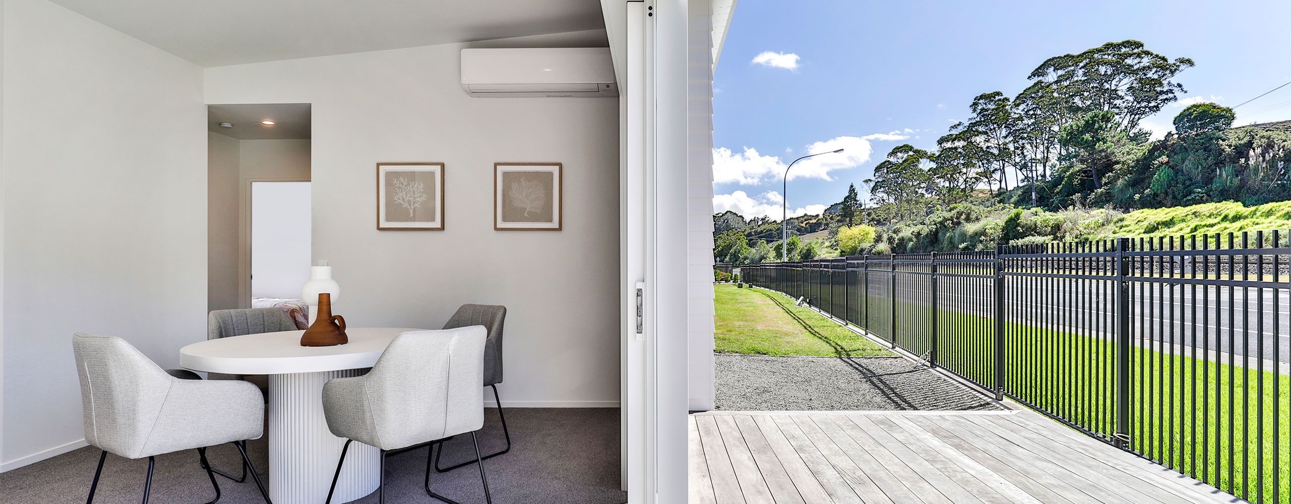 Inside a transportable home